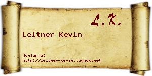 Leitner Kevin névjegykártya